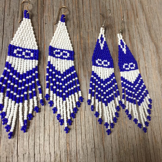 Metis Nation Beaded Earrings. Native American. First Nations