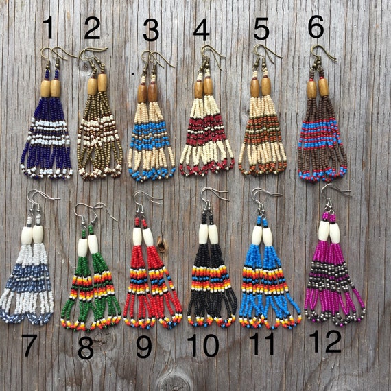 loop beaded earrings