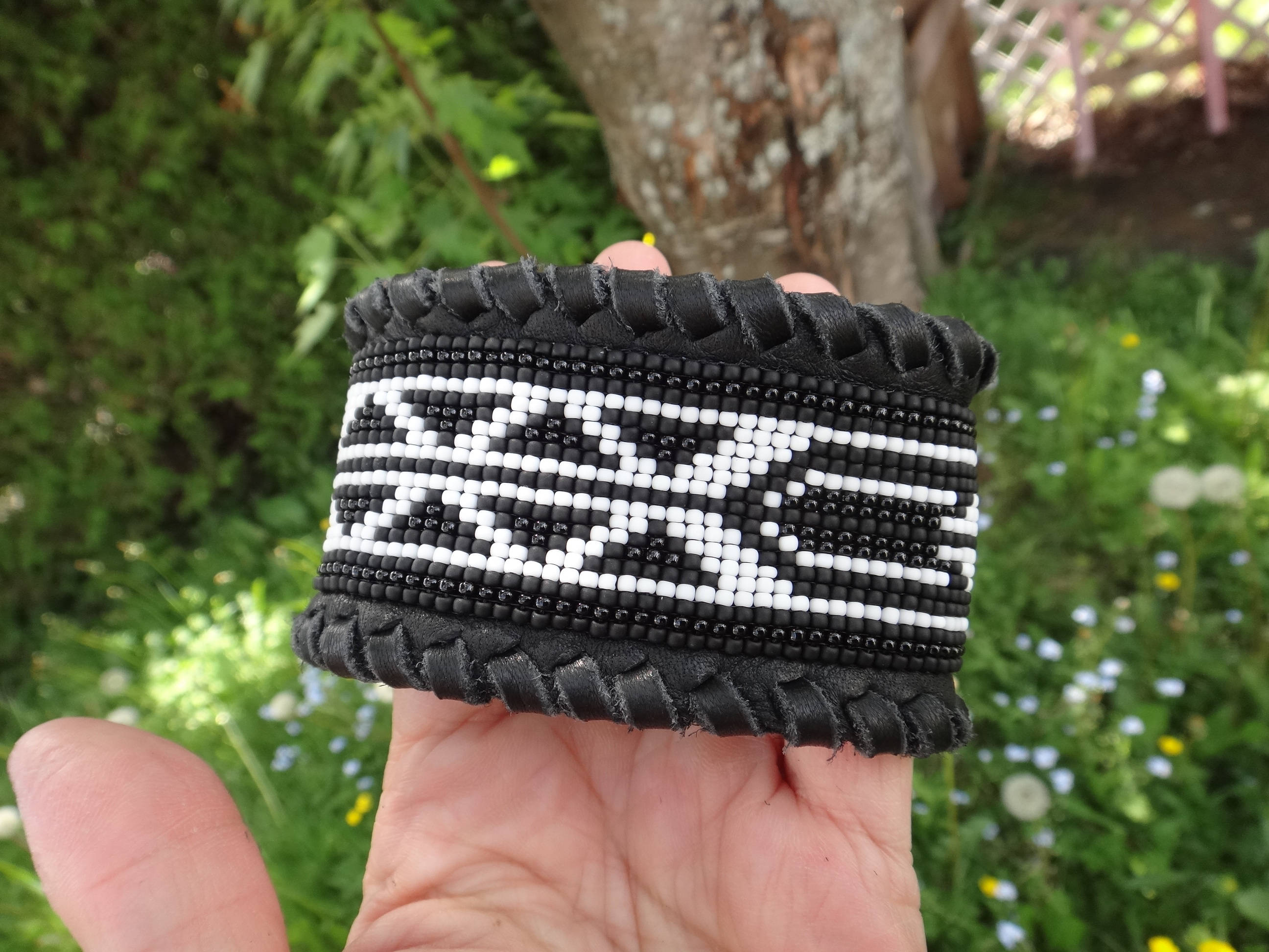 Native American Men Cuff Beaded Bracelet. American Indian  display picture 1