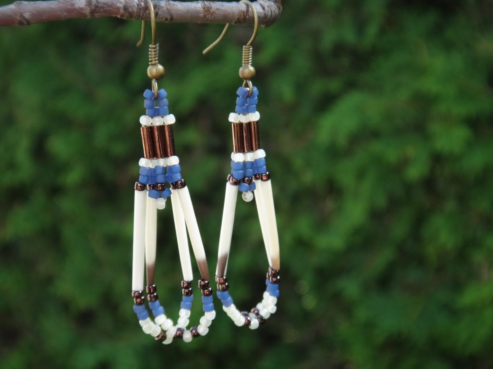 Porcupine Quills Earrings. Native American Earring. Nature Etsy
