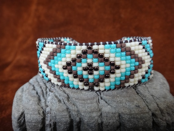 Bracciale Con Perline Di Nativi Americani Indiani Etsy