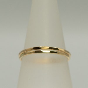 Two pieces of goldfilled stacking rings hammered