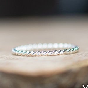 925 silver ring cord ring