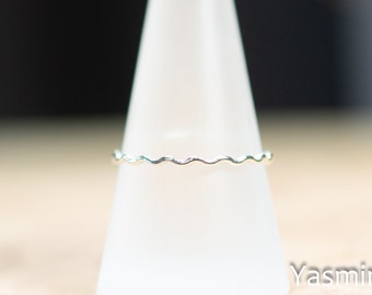 925 silver ring wave