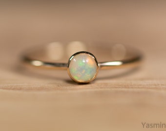 Goldfilled Ring mit Welo Opal