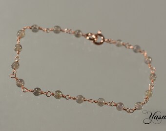 Labradorit rosegoldfilled