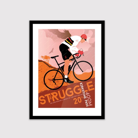 Tour De France Jerseys Bicycle Bike Cycling Poster