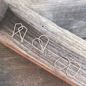 Gold Filled Geometric Earrings