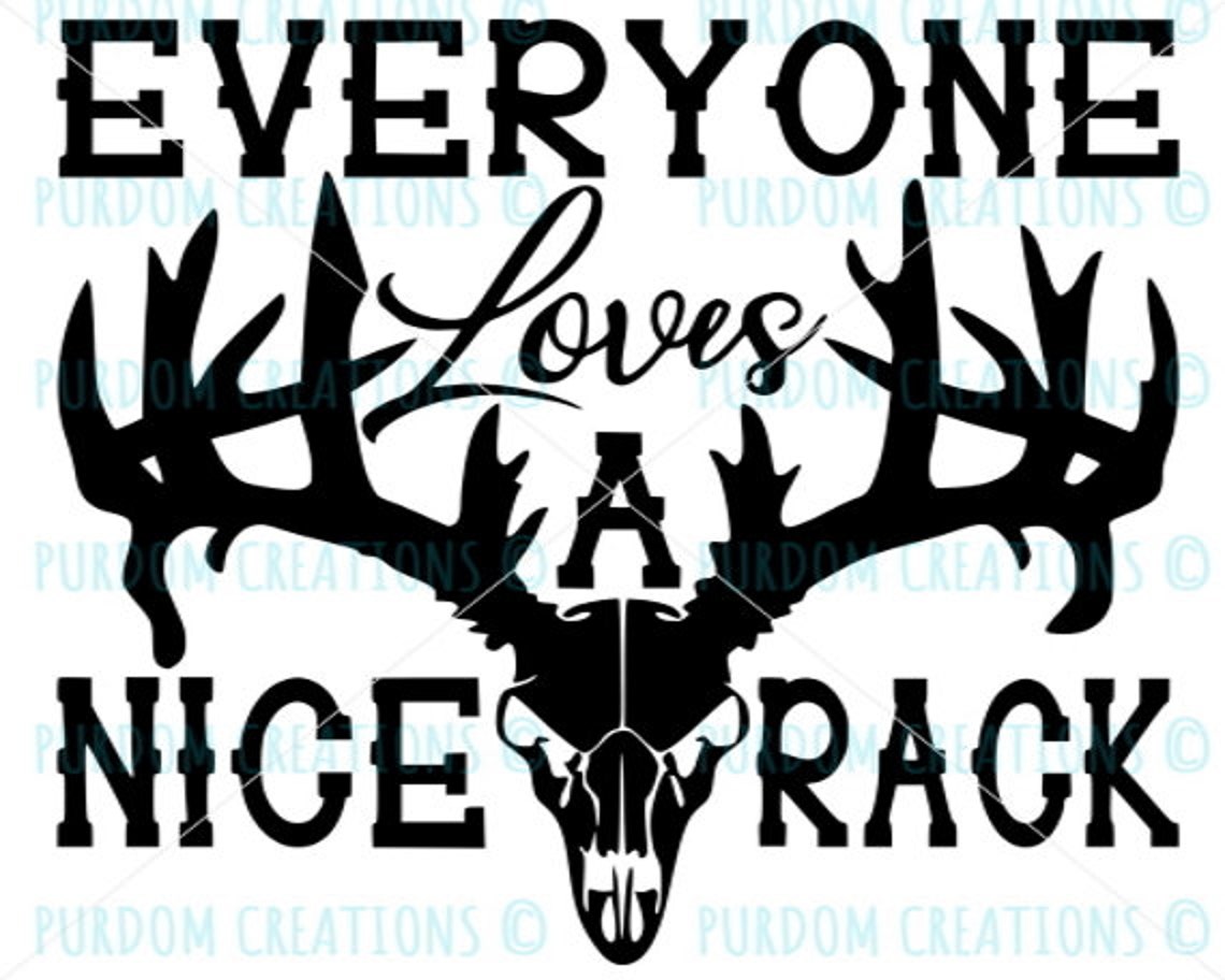 Nice Rack Svg Cut File Deer Svg Hunting Svg Tumbler Cut  Etsy