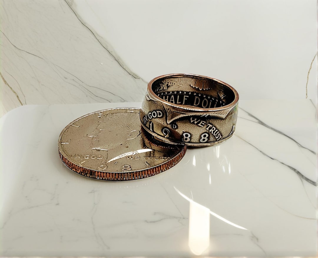 Milestones Coin Rings Rings Coin Ring / Birth Year Half Dollar/ (1971 to 1999) Select Your Year ...