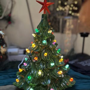 Vintage Ceramic Christmas Tree 12 inch
