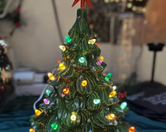 Vintage Keramik Weihnachtsbaum 31 cm