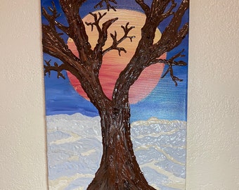 Winter Blood Moon / Winter Tree