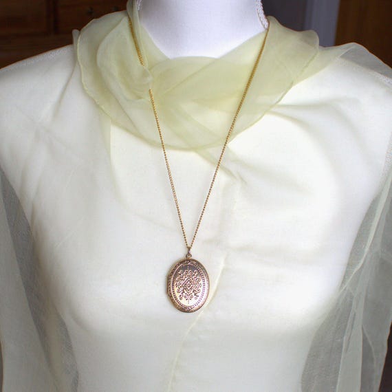 SweetHeart Keepsake 50s Oval Double Picture LOCKE… - image 7