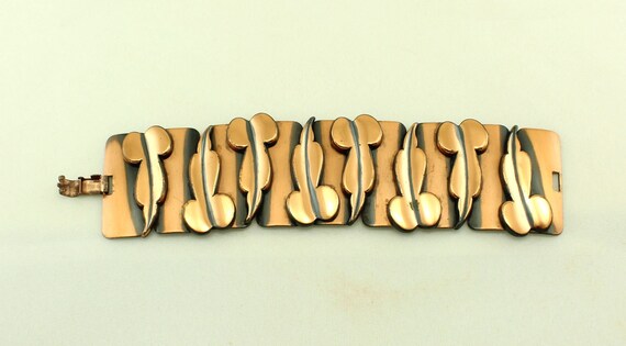 AS FOUND Wide 1954 RENOIR Statement Bracelet CoPP… - image 4