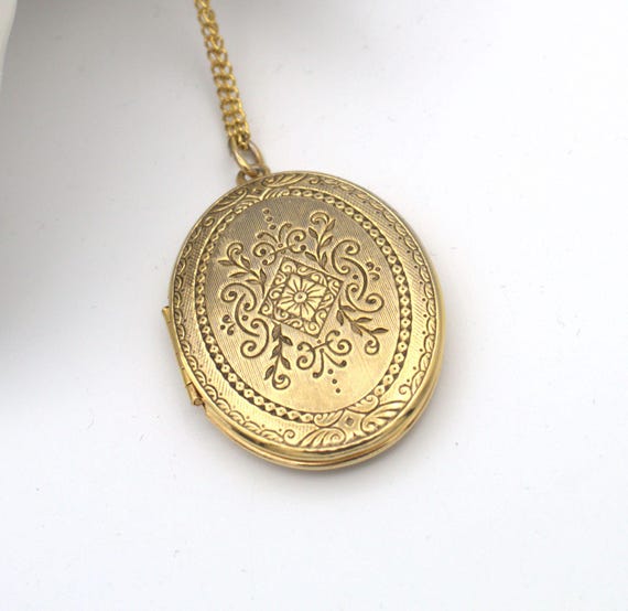 SweetHeart Keepsake 50s Oval Double Picture LOCKE… - image 6