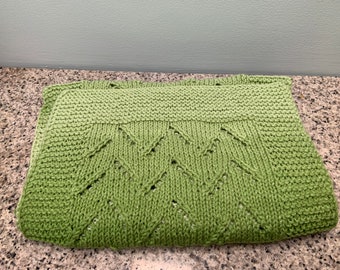 Apple Green Ombre Wide Scarf