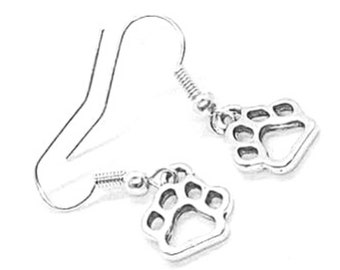 DONATION to Animal Rescue, Charity Earrings, Paw Print Earrings, Gift for dog lover, Cat Lover, Dog mum, Cat mum, National Puppy Day