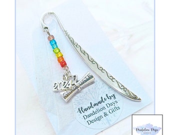 Graduation Gift, Class of 2024, Class of 2025, Beaded Bookmark, Personalised, Graduation Bookmark, Keepsake, Gift for student, Gift for her