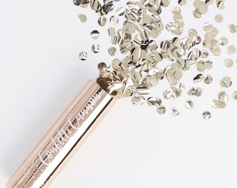 Rose Gold Confetti Cannon, Party supplies, Confetti Cannon, Wedding Day, Birthday, Party Day