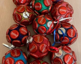 Bottle Cap Ornament - Coca Cola