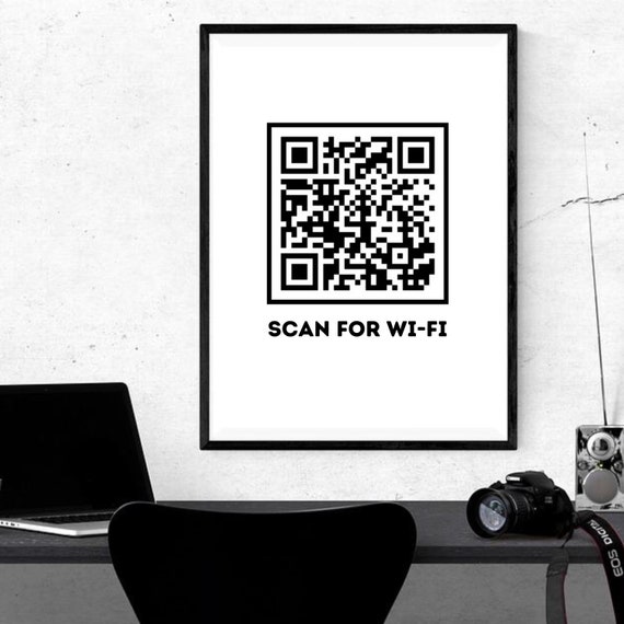 Rick Roll QR Code Large | Framed Art Print