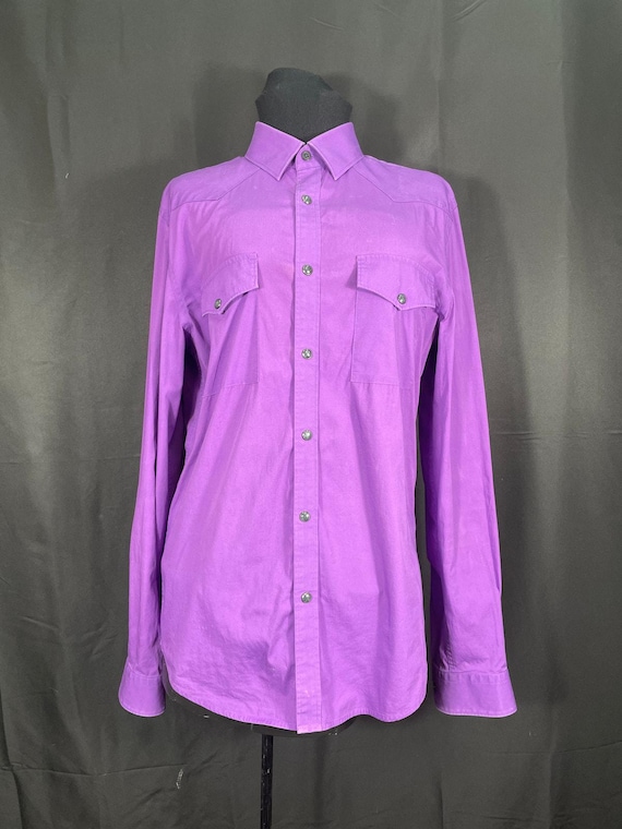 Express Fitted Purple Men's Button Up 15-15.5 Express Fitted Purple Men's Button Up 15-15.5