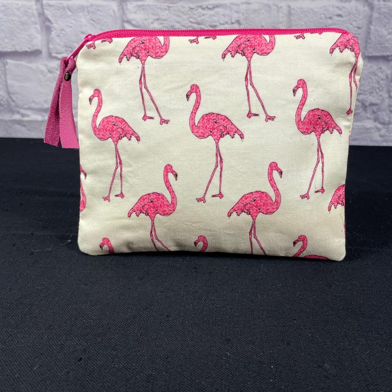 White Flamingo Pineapple Purse Print Leather Tote Bag