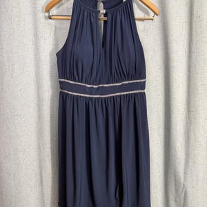 Navy Blue Halter Dress - Etsy Navy Blue Halter Dress - Etsy