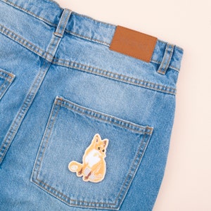 Fox Embroidered Iron-on Patch | Embroidered Badge | Fox Patch | British Wildlife | Fox illustration | Little Paisley Designs image 7