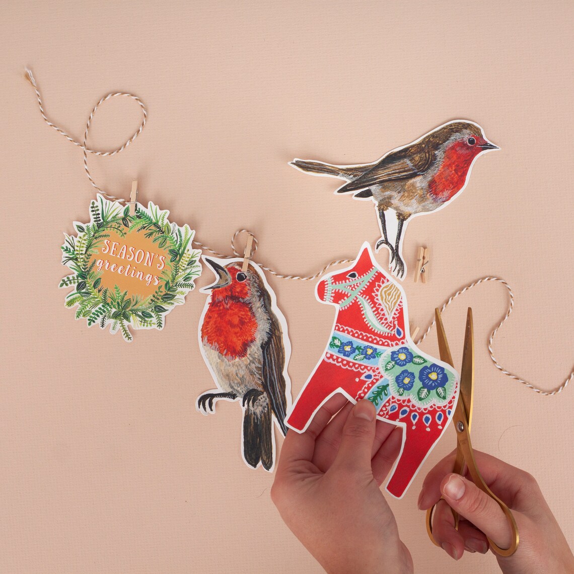 Christmas DIY Garland Kit Make Your Own Christmas Garland Etsy