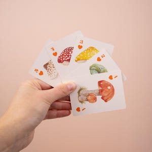 Flora & Fauna Playing Card Pack | Deck of 54 Cards | British Nature | Watercolour Illustrations | Card Game | Little Paisley Designs image 7