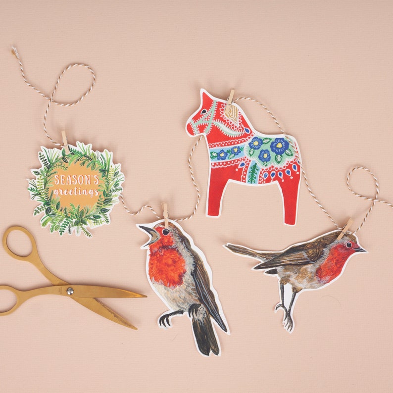 Christmas DIY Garland Kit Make Your Own Christmas Garland Etsy