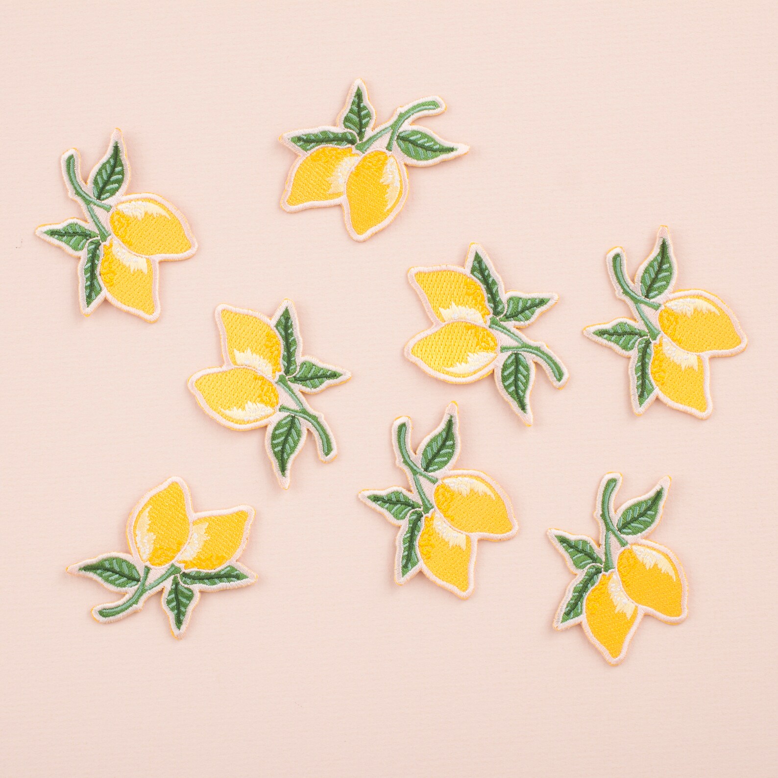 Lemons Embroidered Iron-on Patch Nature Patch Lemon Patch | Etsy