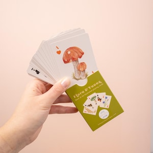 Flora & Fauna Playing Card Pack | Deck of 54 Cards | British Nature | Watercolour Illustrations | Card Game | Little Paisley Designs image 12