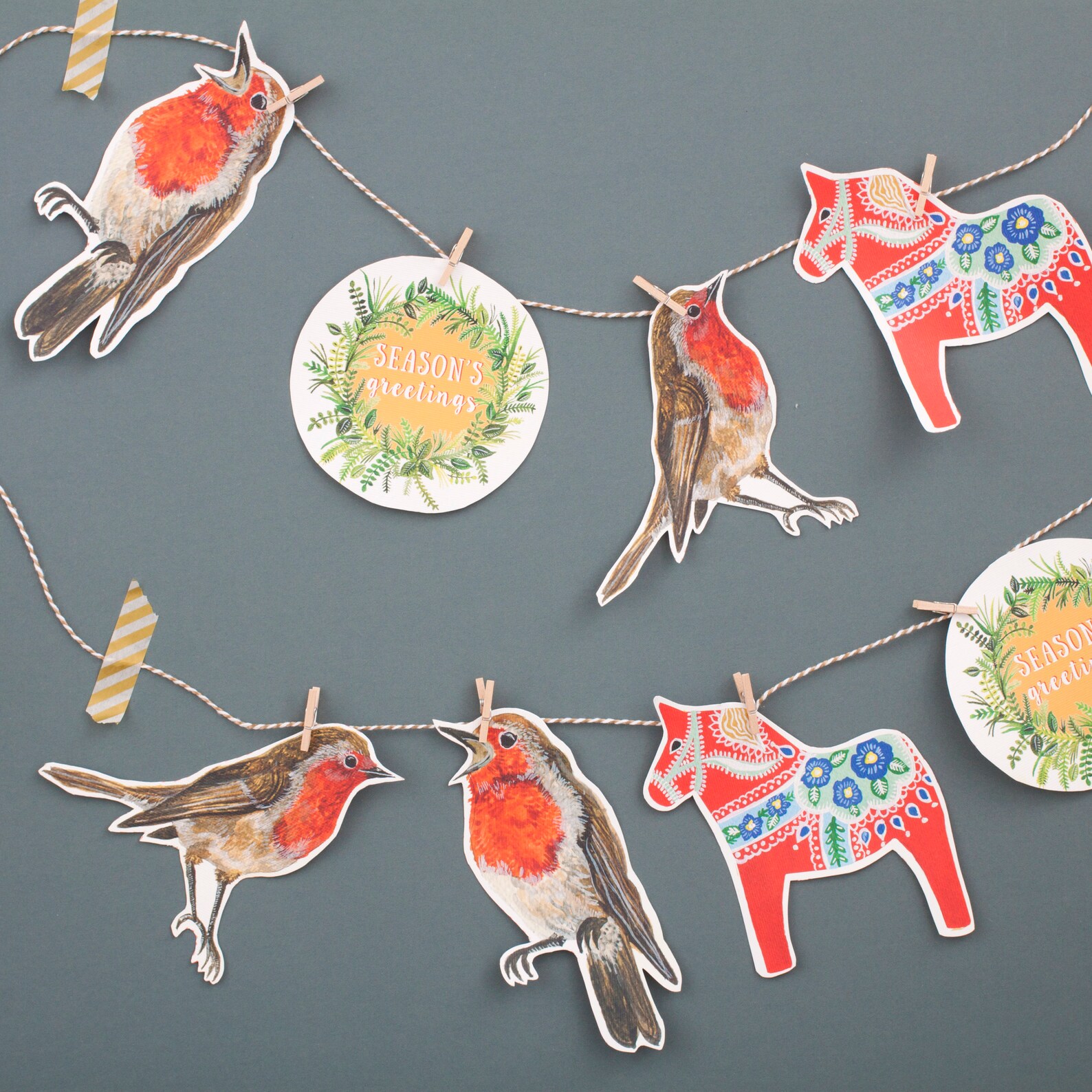 Christmas DIY Garland Kit Make Your Own Christmas Garland Etsy