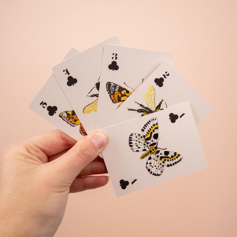Flora & Fauna Playing Card Pack | Deck of 54 Cards | British Nature | Watercolour Illustrations | Card Game | Little Paisley Designs image 8