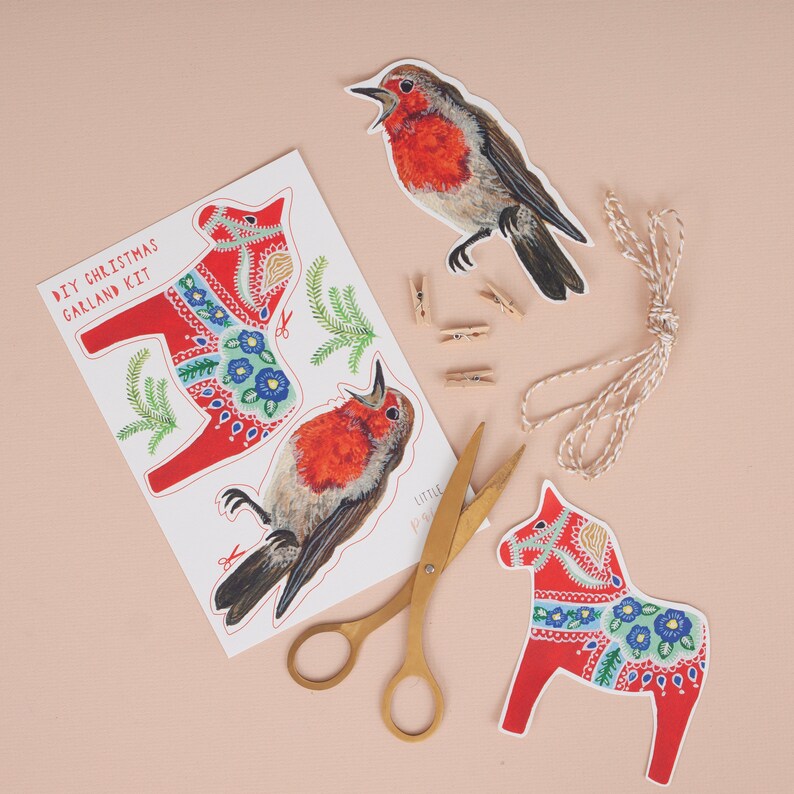 Christmas DIY Garland Kit Make Your Own Christmas Garland Etsy