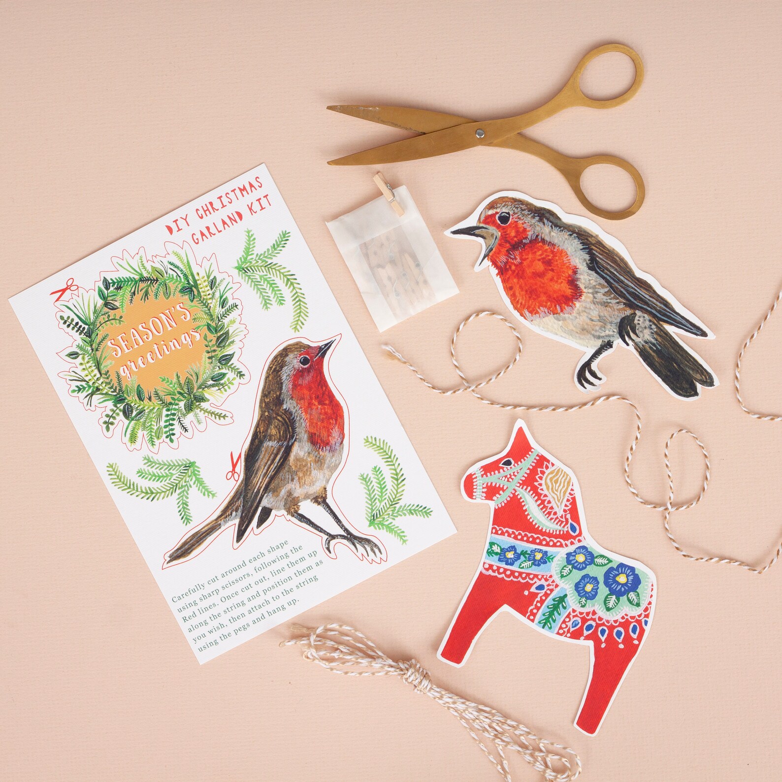 Christmas DIY Garland Kit Make Your Own Christmas Garland Etsy