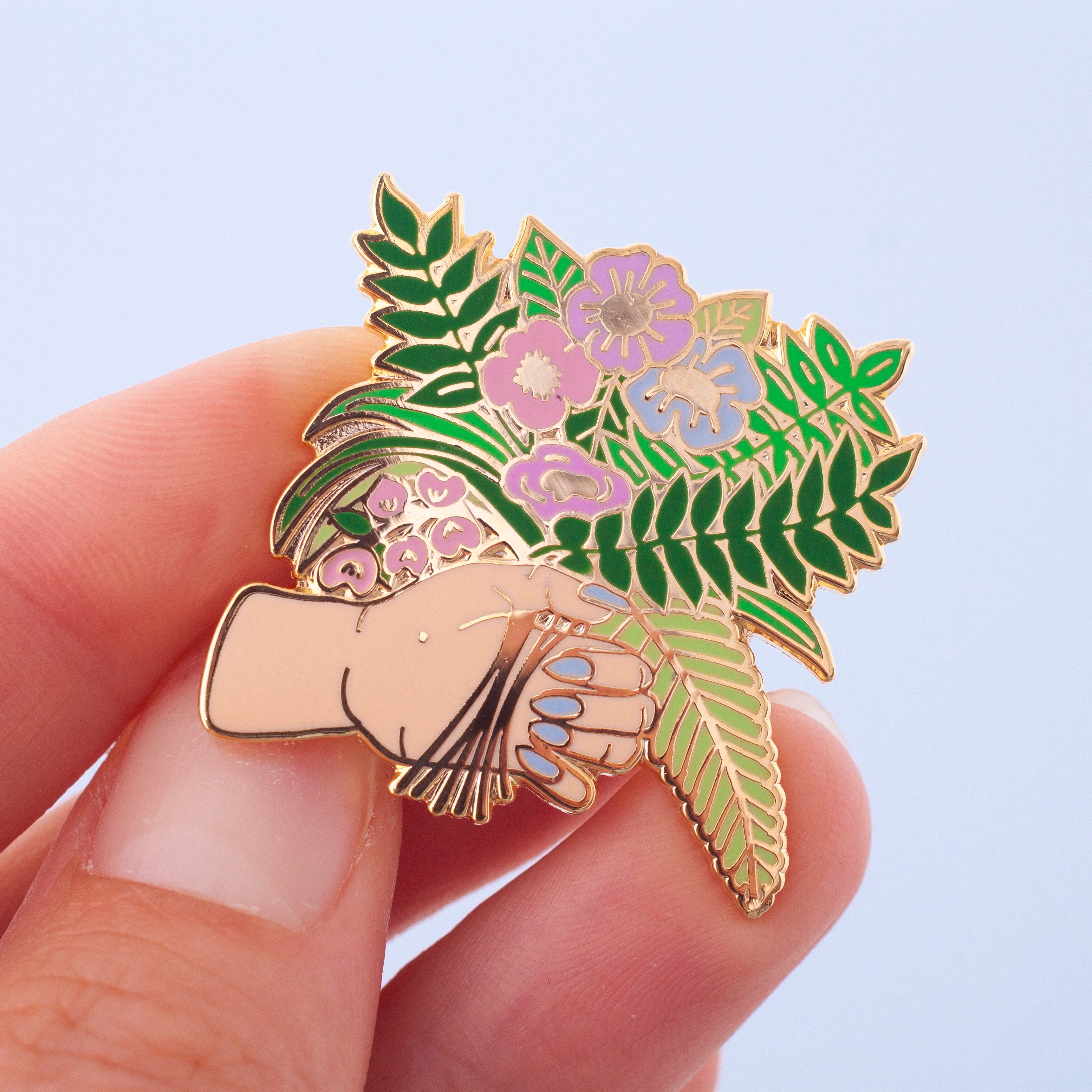 Bouquet Enamel Pin 