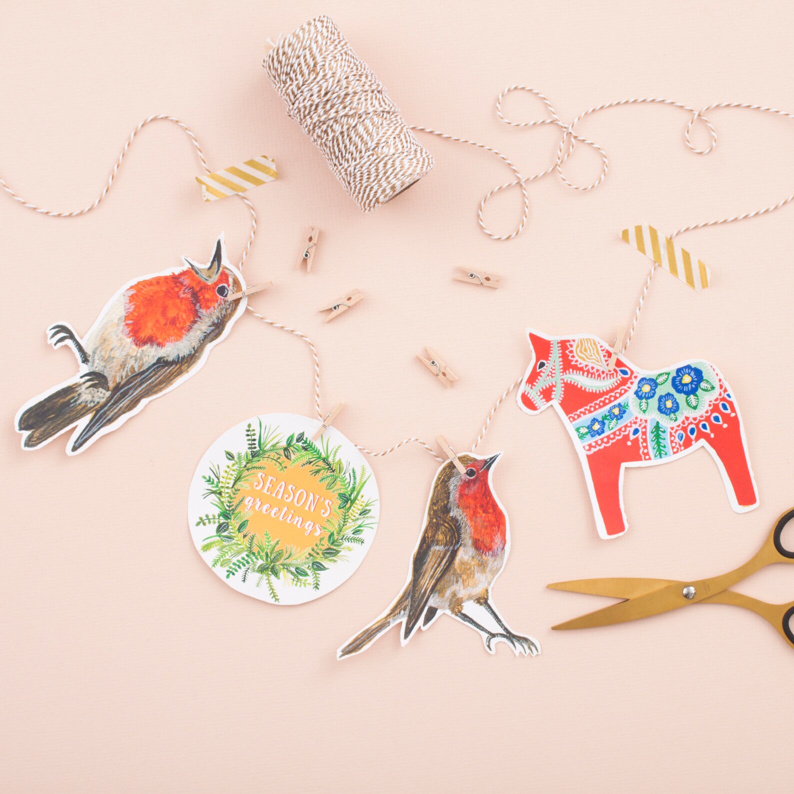 Christmas DIY Garland Kit Make Your Own Christmas Garland Etsy