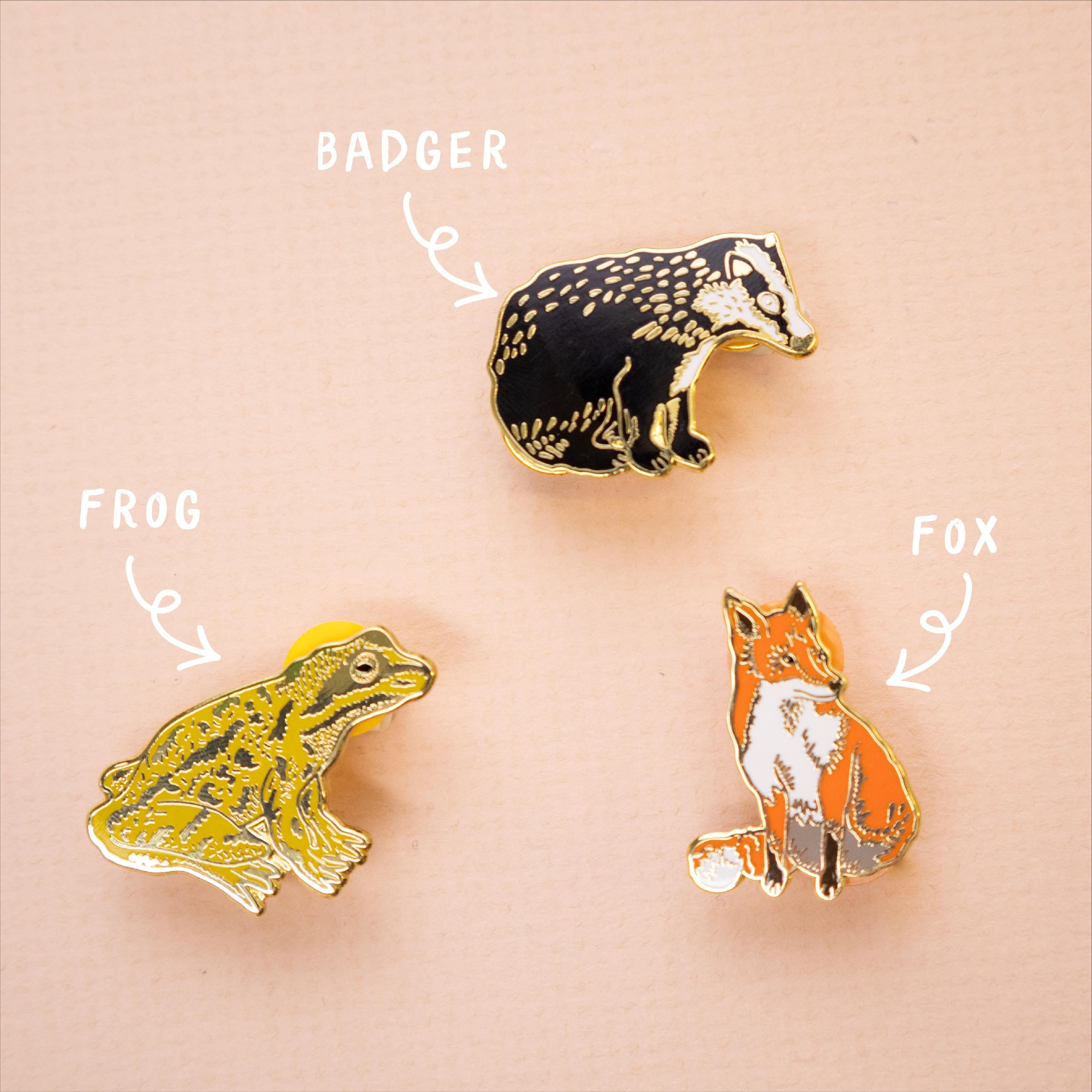 エナメルピン2個セット | ピンバッジ | ハードエナメルピン | ゴールド