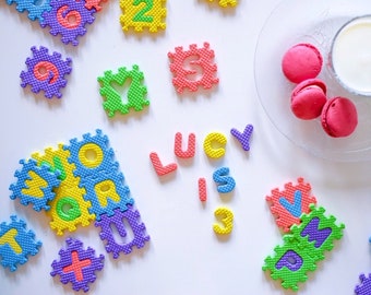 styrofoam puzzle pieces
