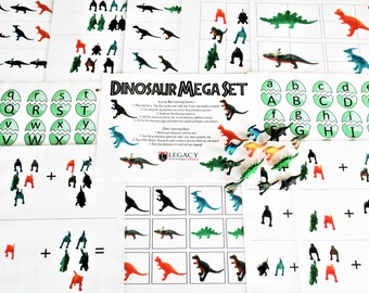 Educational Toys for Dinosaur Lovers, Children’s Learning Game, Toddler Boy Math Activity, Prek Homeschool Dinosaur Themed Unit Lesson Plan