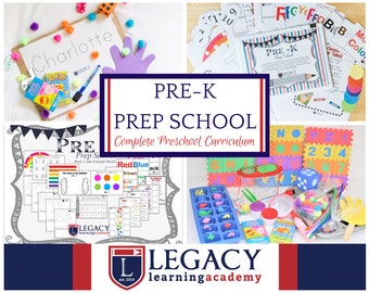 Homeschool Preschool Curriculum Kit with Pre k & Toddler Lesson Plans, School Activities for Kids, Pre-K Homeschooling Set, Kindergarten