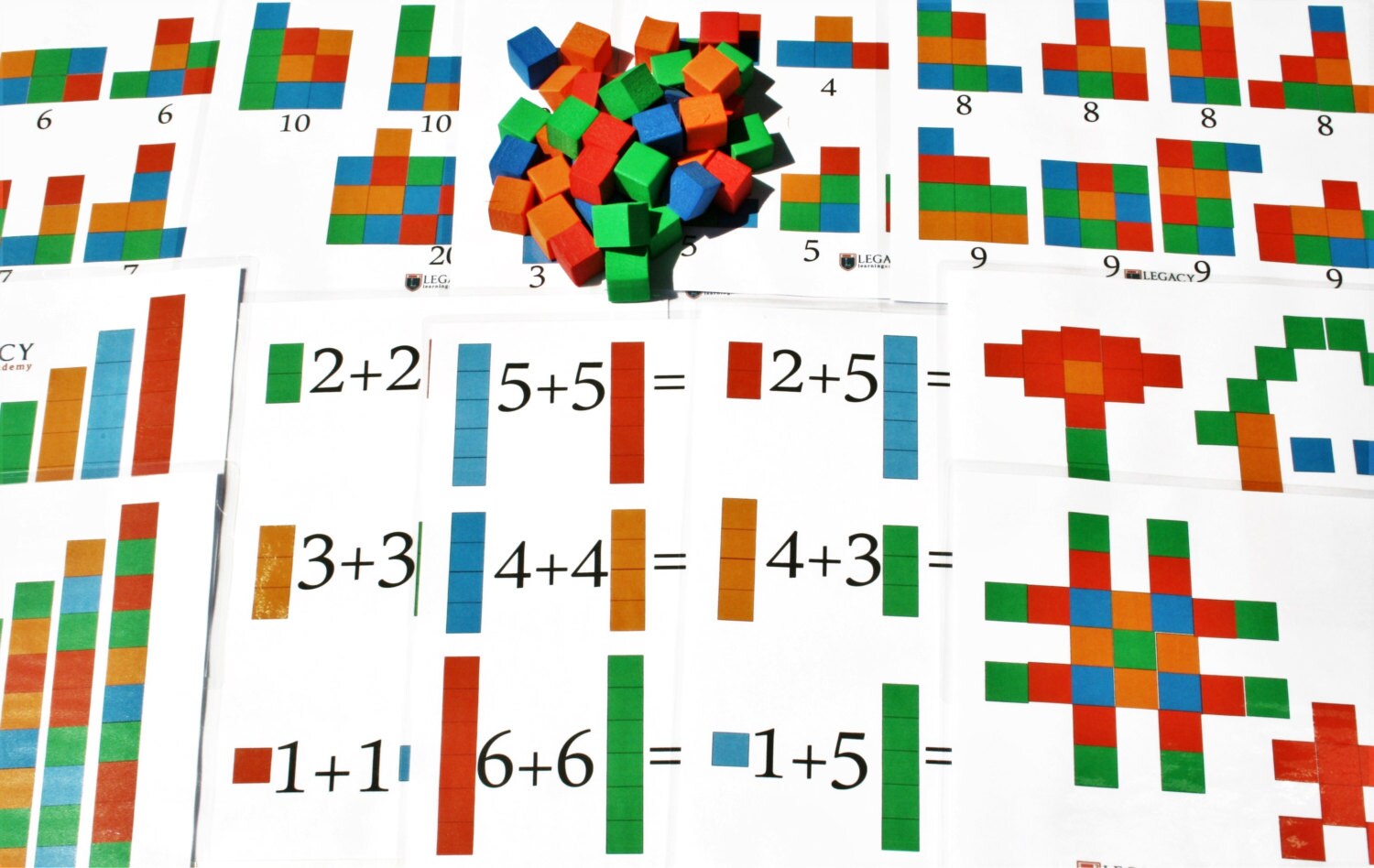 Manipuladores de matemática para pré-escola - Contagem Educacional de -  Jogos de matemática de contador de números para materiais de aprendizagem  em sala de aula de jardim de infância Xiatian