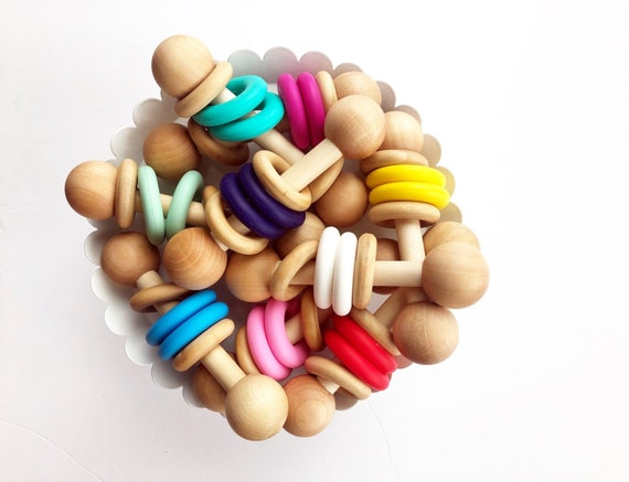 wooden teething toys for babies