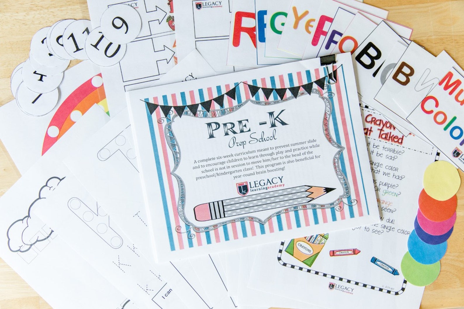 Homeschool Preschool Curriculum Kit With Pre K & Toddler Etsy