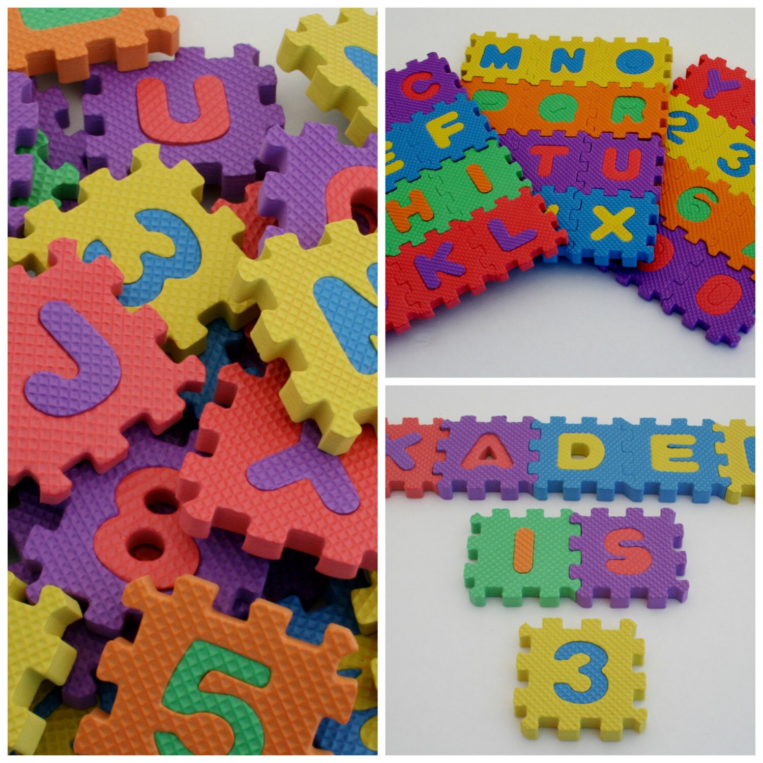 Foam ABC Mat Foam Letters Puzzle Autistic Learning Game | Etsy