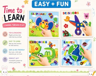 3D EVA Foam Sticker Puzzle Kit for Kids | DIY Cartoon Craft | Preschool Art Activity | Birthday Party Favor